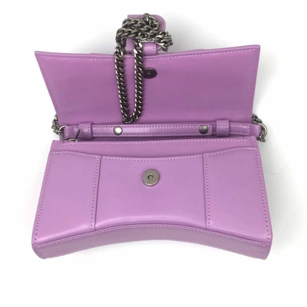 Balenciaga Hourglass Leather Wallet-On-Chain Authentic Like-New - Picture 10 of 16